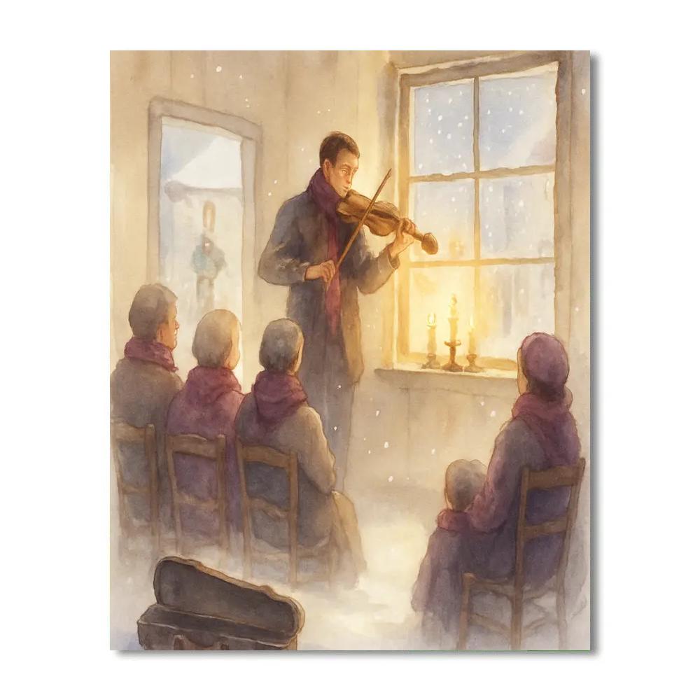 Icicle Violin Recital Number painting