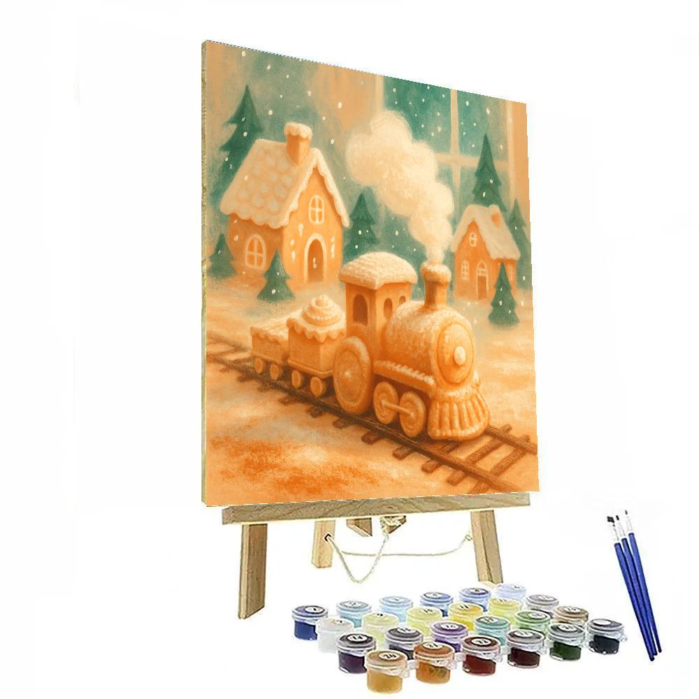 Snowflake Bakery Express Painting by numbers kit