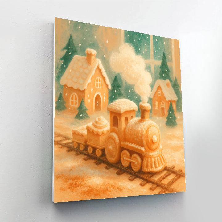 Snowflake Bakery Express Painting by numbers kit