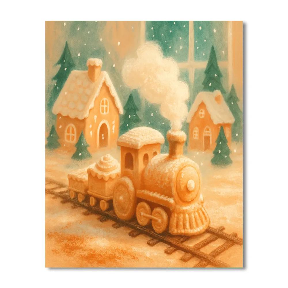 Snowflake Bakery Express Painting by numbers kit