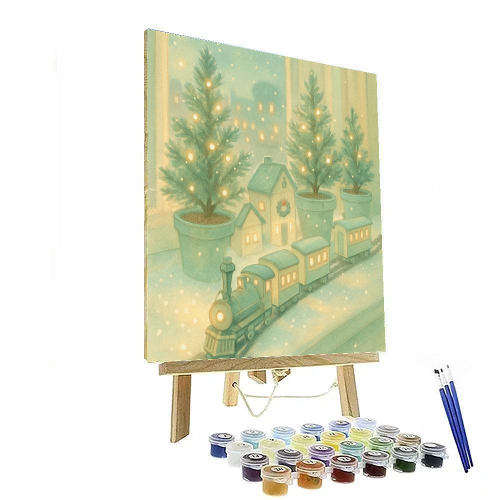 Winter Garden Trainset Numbered painting kits