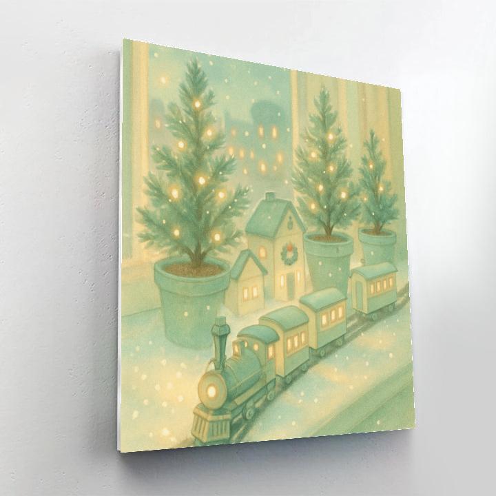 Winter Garden Trainset Numbered painting kits
