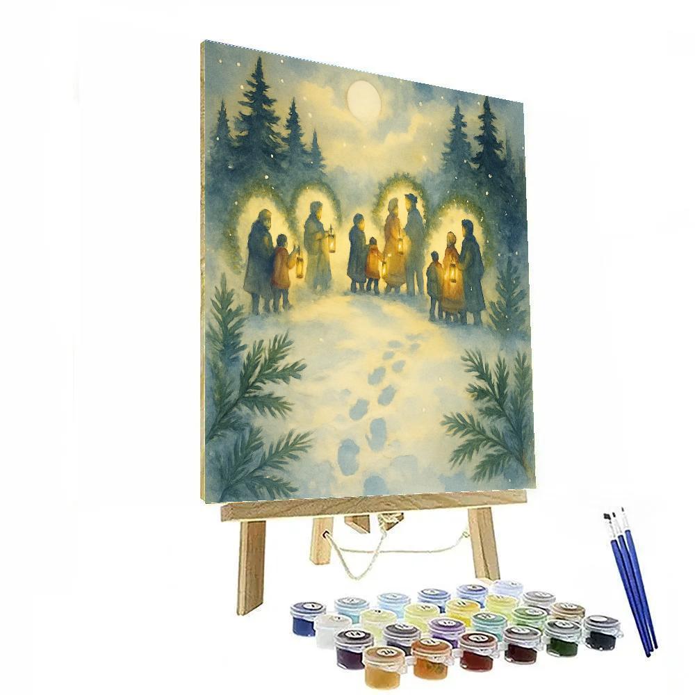 Pine Ridge Carol Lanterns Paint by numbers kits