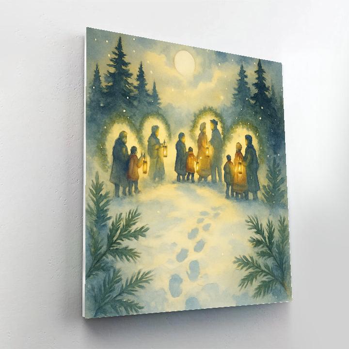 Pine Ridge Carol Lanterns Paint by numbers kits