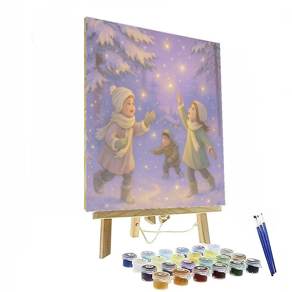 Grove Of Winter Fireflies paint by numbers