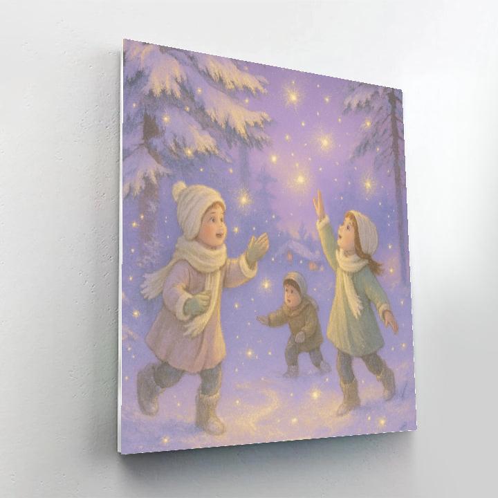 Grove Of Winter Fireflies paint by numbers