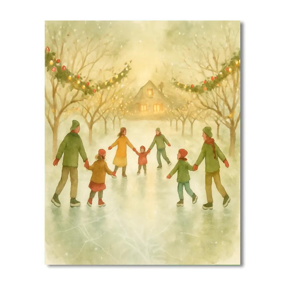 Holly Orchard Skaters paint by color