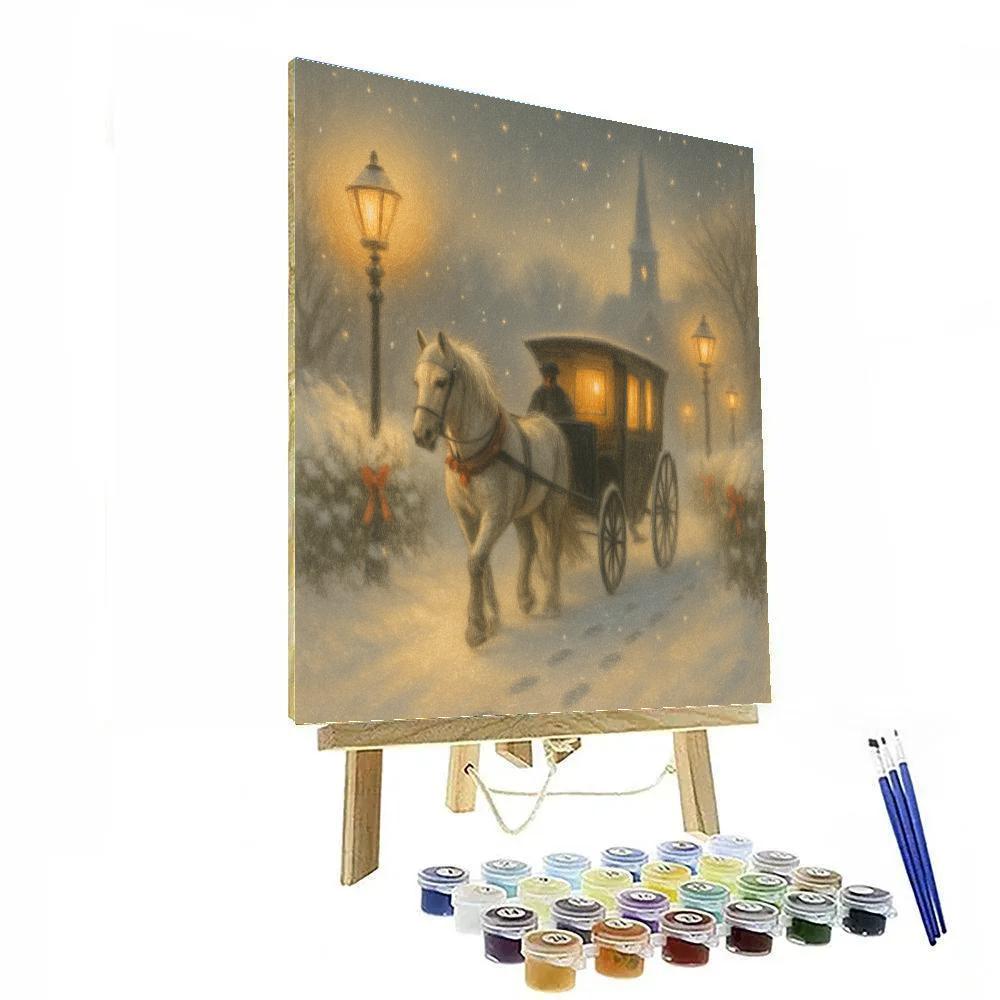 Carriage Through Frost Lane painting number kit