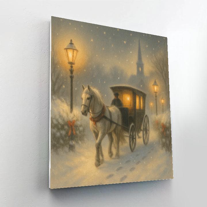 Carriage Through Frost Lane painting number kit