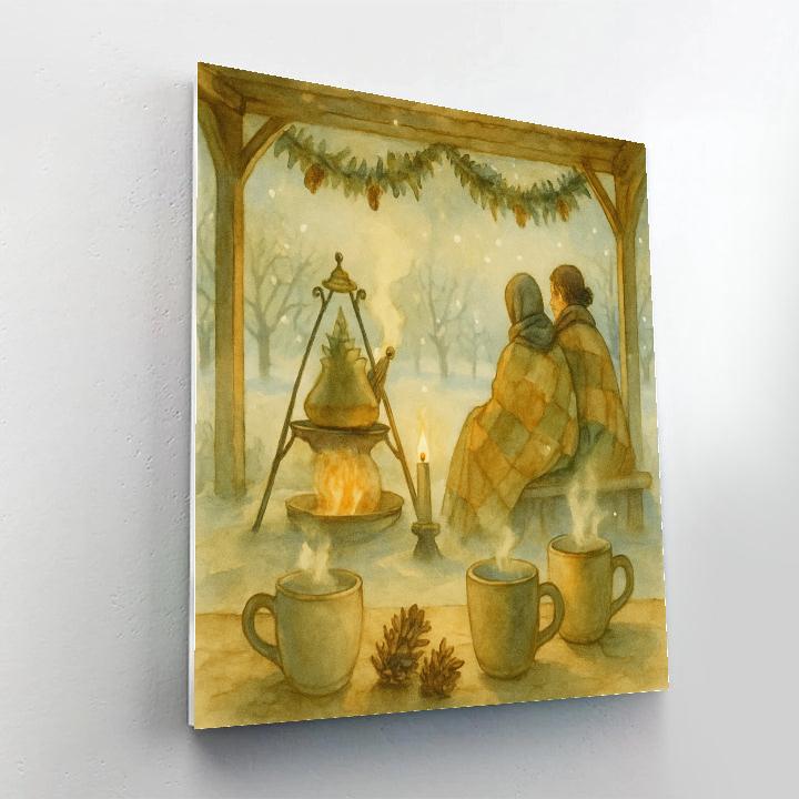 Fir Needle Tea Pavilion Paint by numbers art