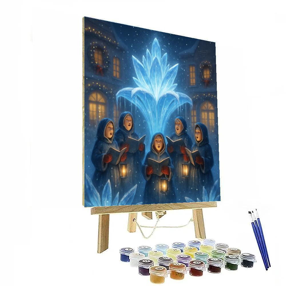 Crystal Choir Fountain Numbered painting kits