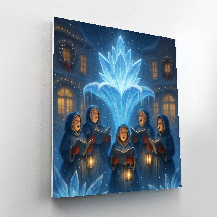 Crystal Choir Fountain Numbered painting kits