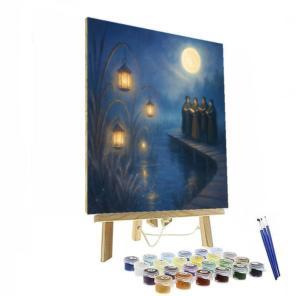 Midnight Reed Marsh Carol painting number kit