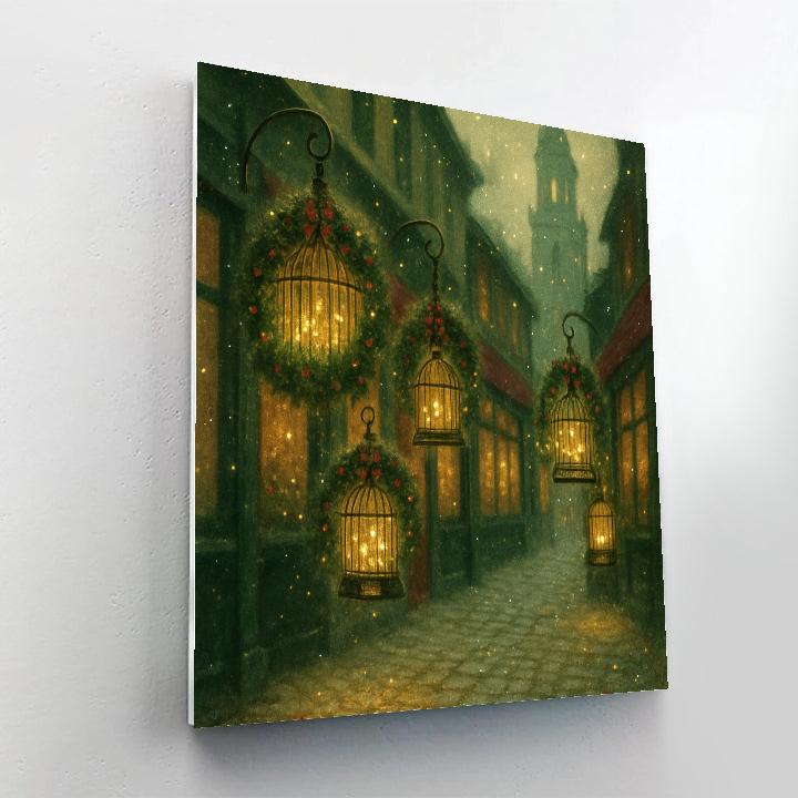 Snowy Aviary Market Lane paint by color