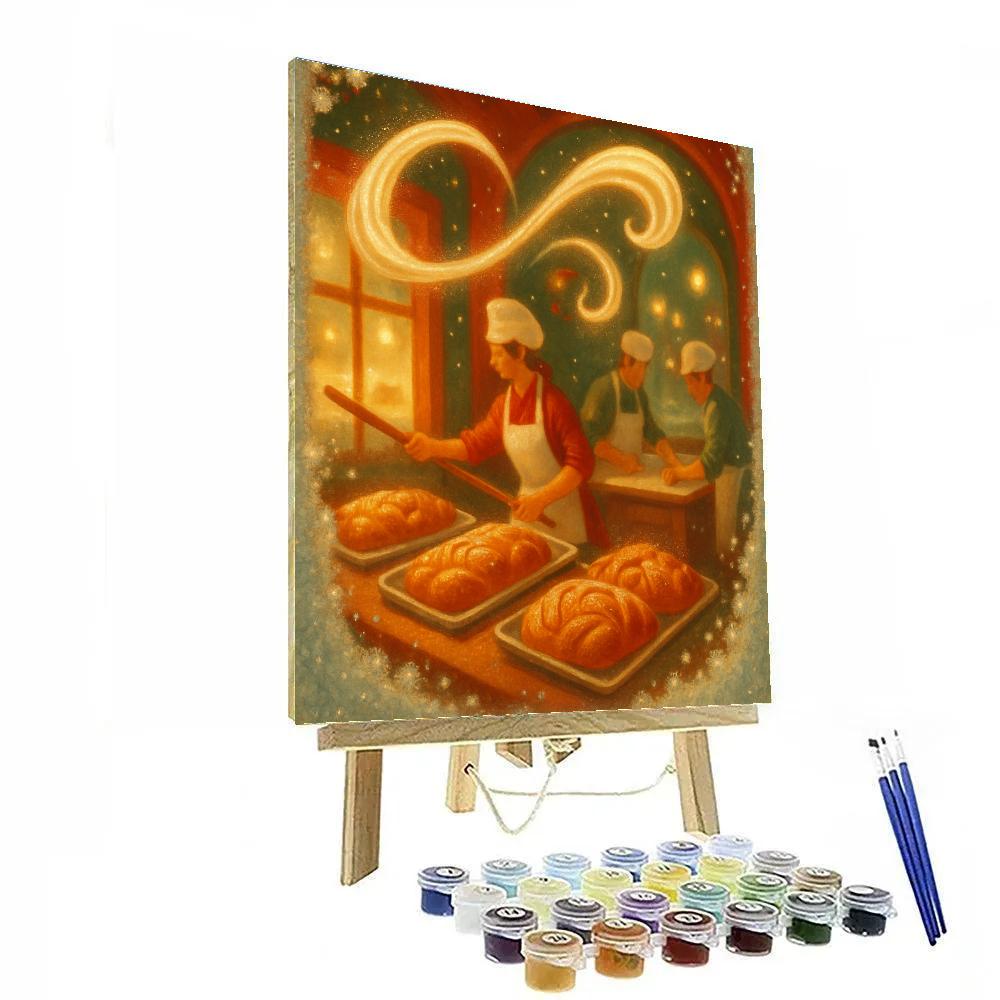 Ginger Comet Bakery Night paint by numbers