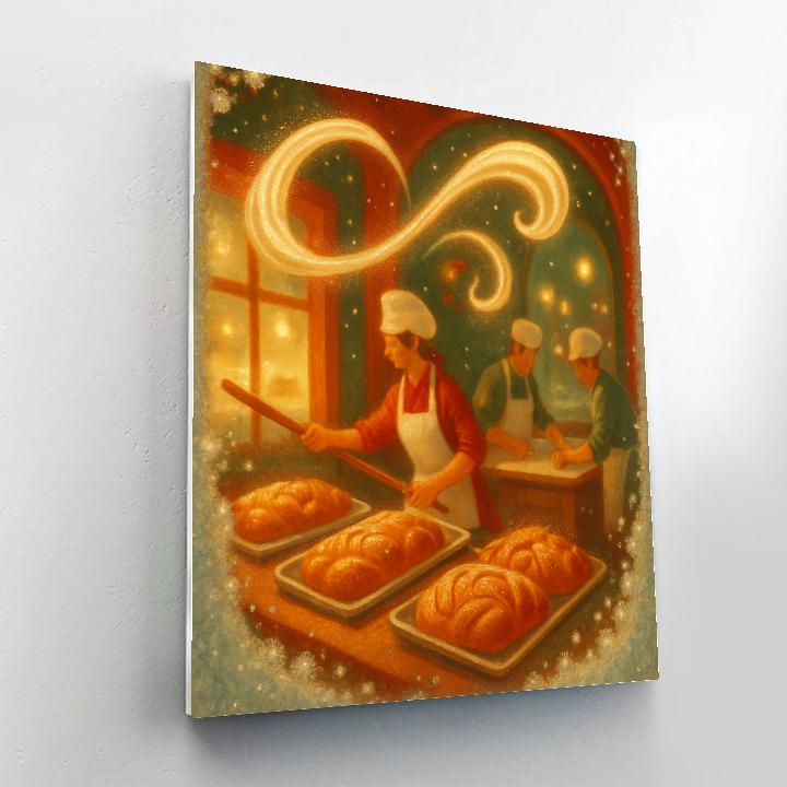 Ginger Comet Bakery Night paint by numbers