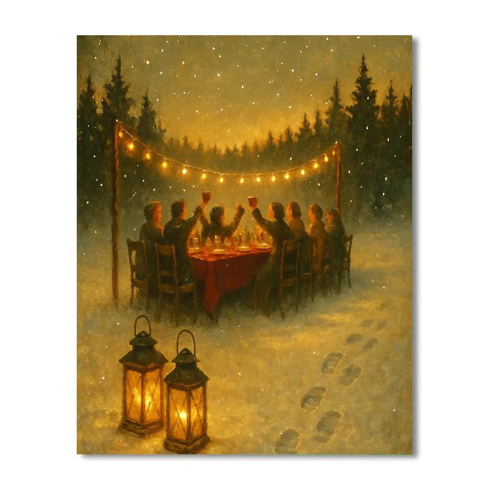 High Meadow Star Dinner paint by number