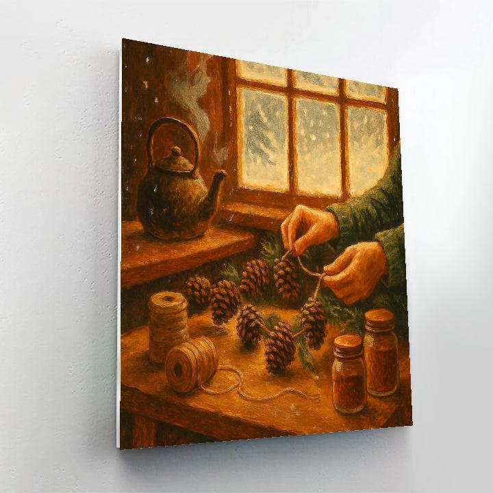 Pinecone Spice Workshop paint by number