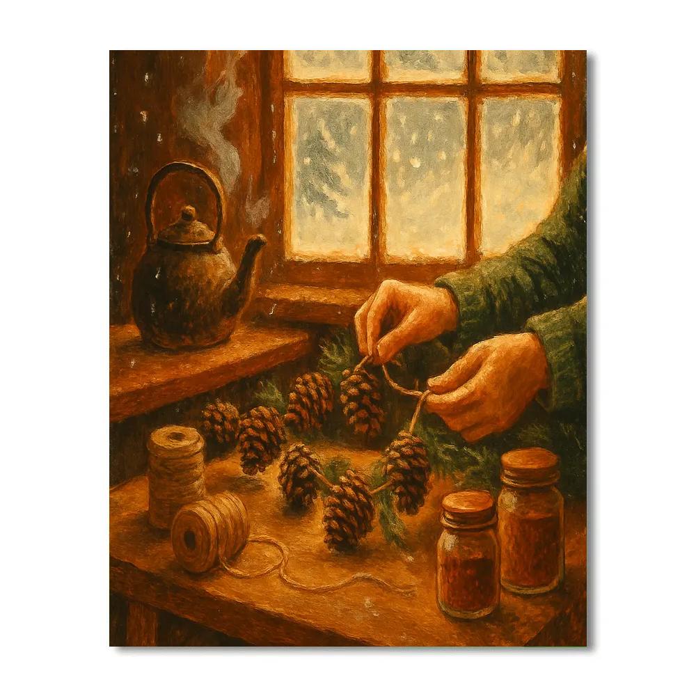 Pinecone Spice Workshop paint by number