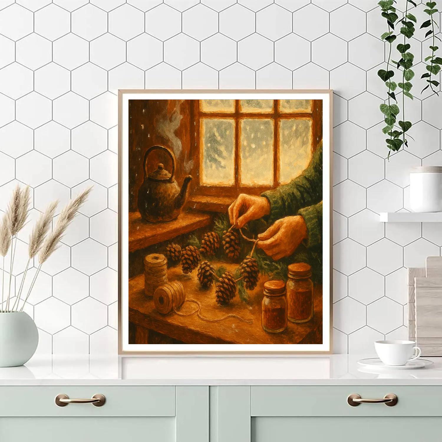 Pinecone Spice Workshop paint by number
