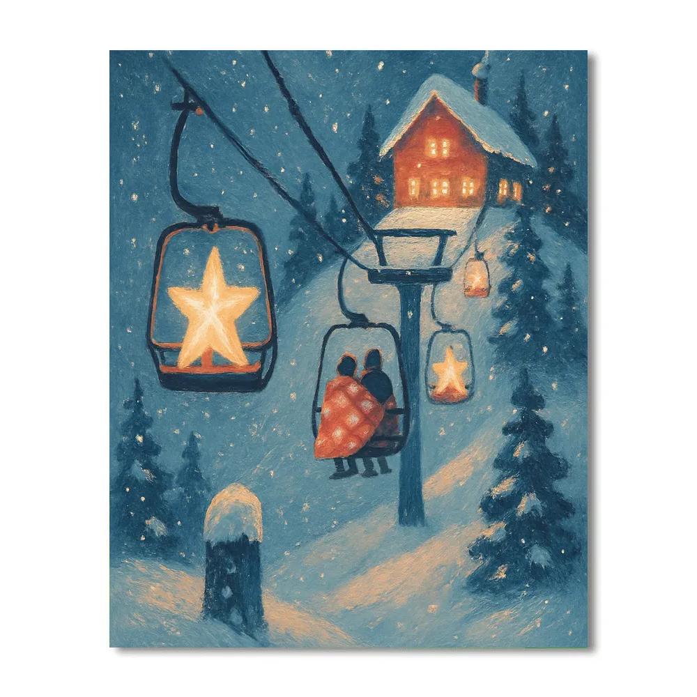 Star Lantern Alpine Lift Numbered painting kits