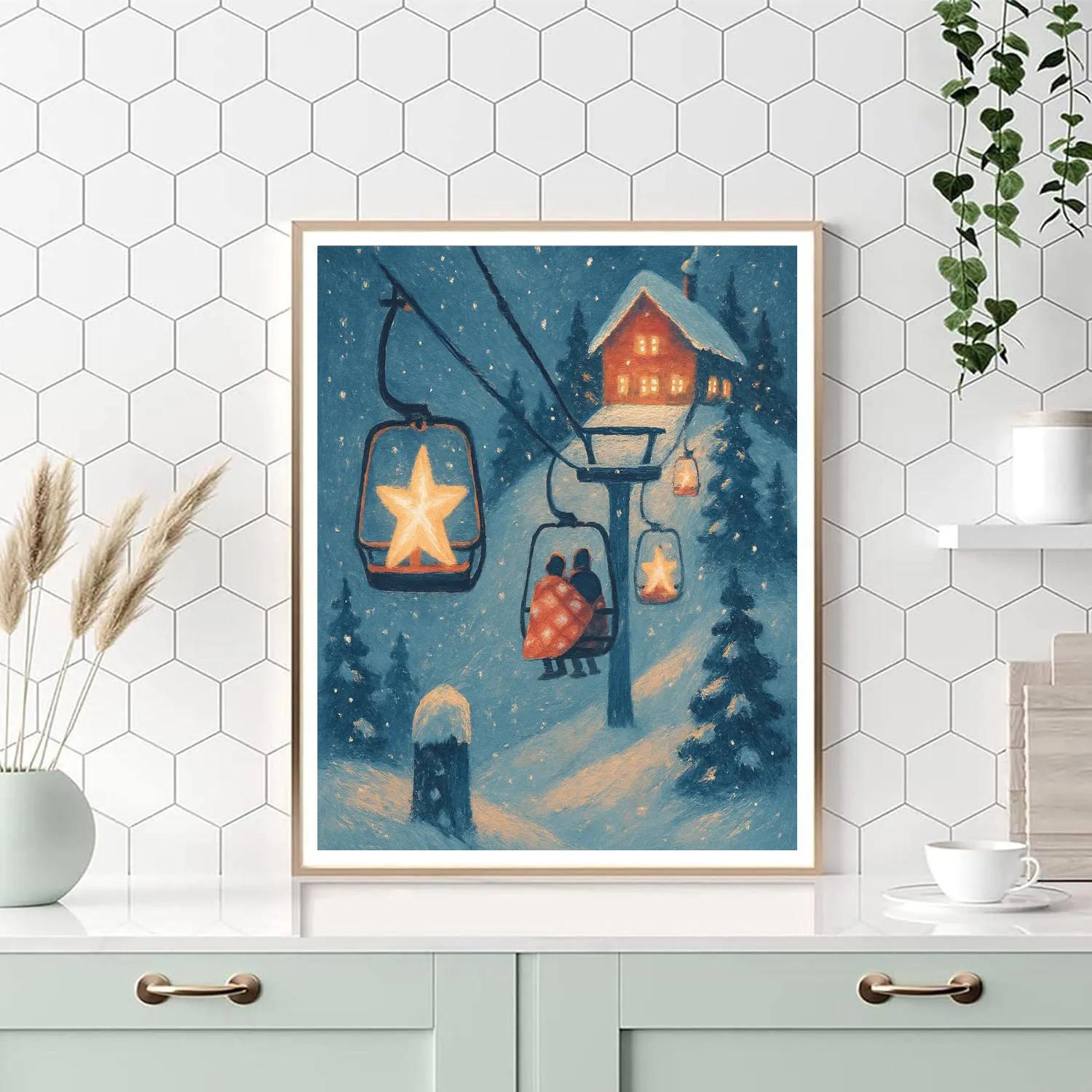 Star Lantern Alpine Lift Numbered painting kits