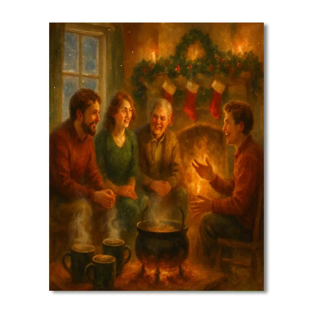 Cider Hearth Story Evening DIY paint by numbers