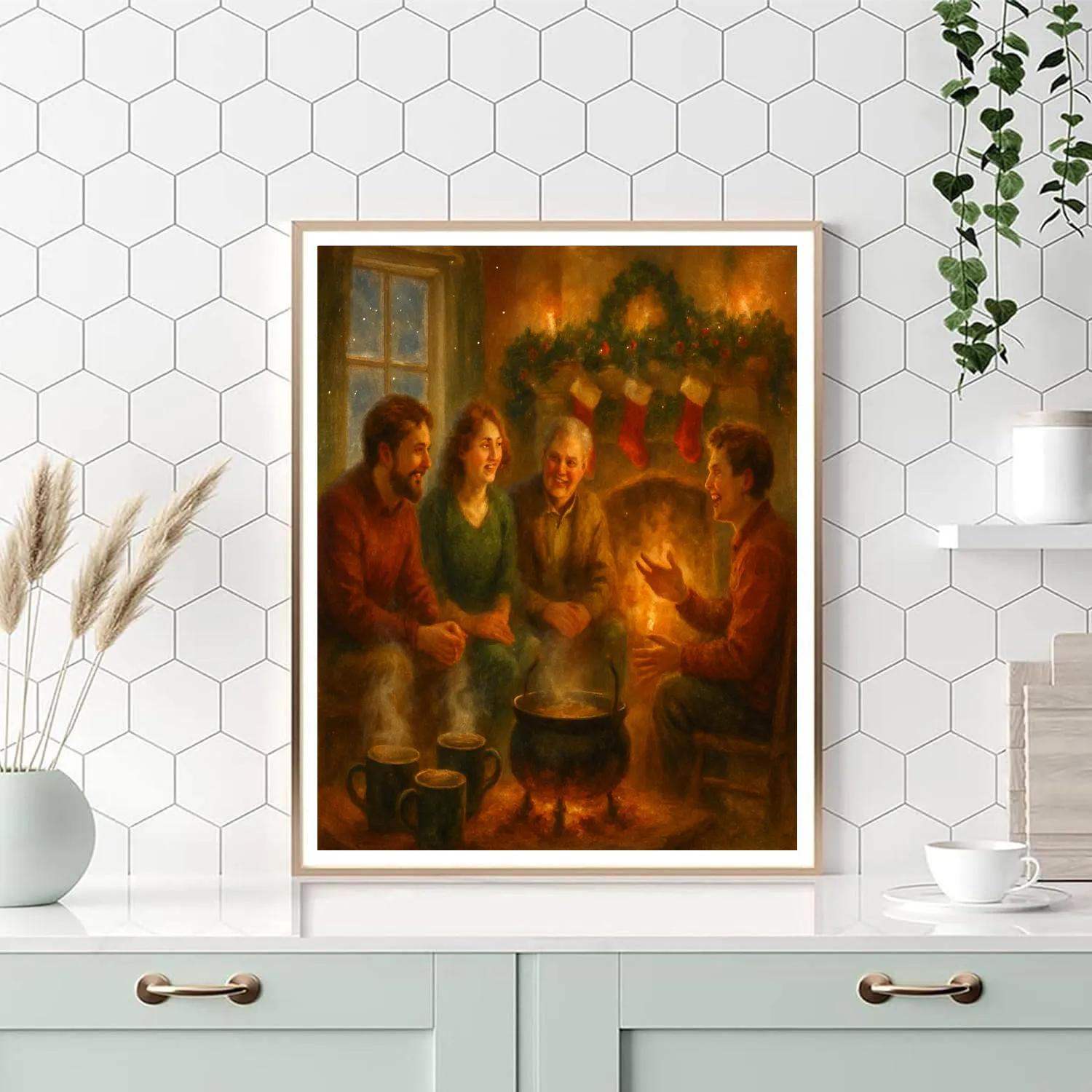 Cider Hearth Story Evening DIY paint by numbers