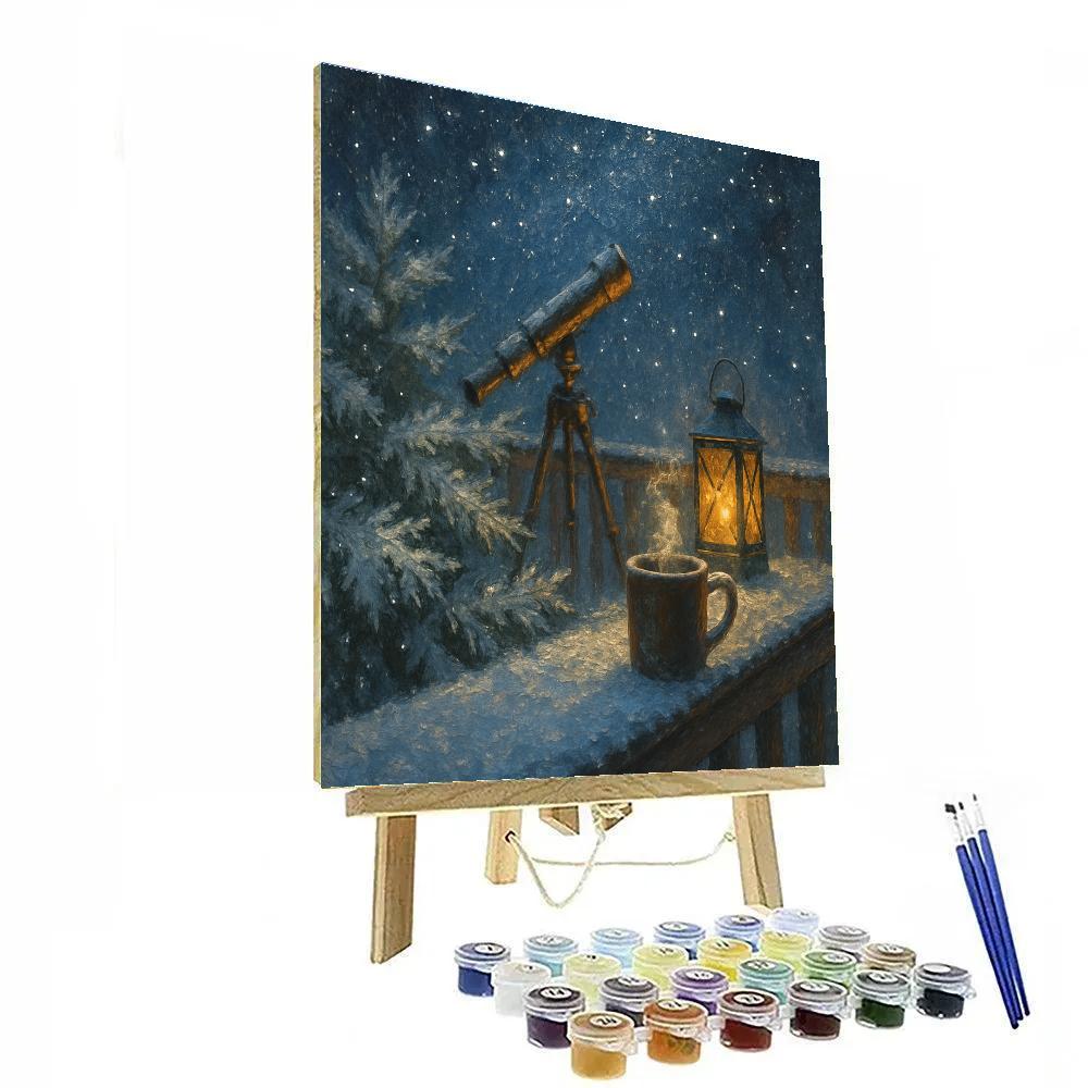 Silver Pine Observatory Deck Numbered painting kits
