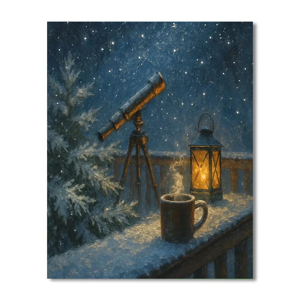Silver Pine Observatory Deck Numbered painting kits