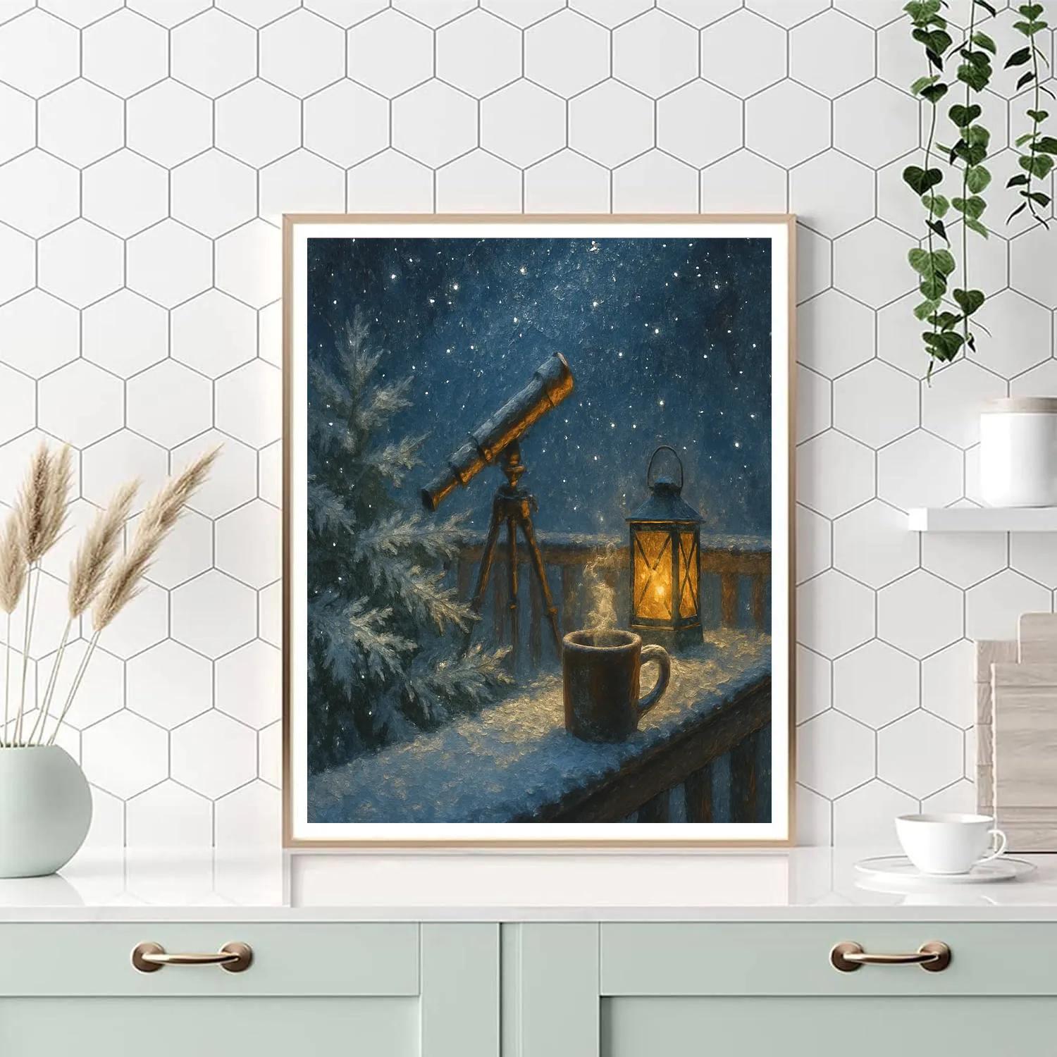 Silver Pine Observatory Deck Numbered painting kits