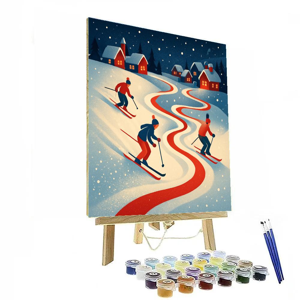 Candy Ribbon Slope Race paint by color