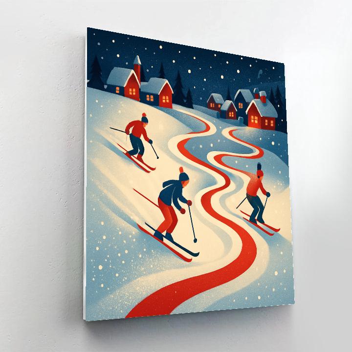 Candy Ribbon Slope Race paint by color