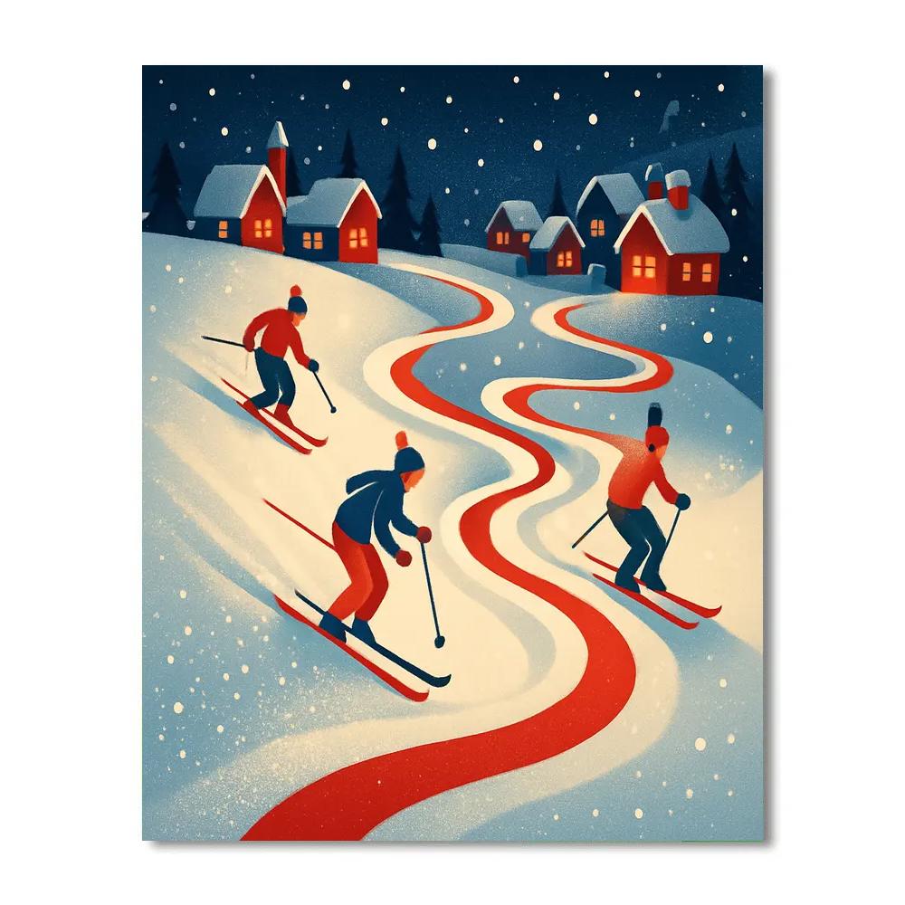 Candy Ribbon Slope Race paint by color