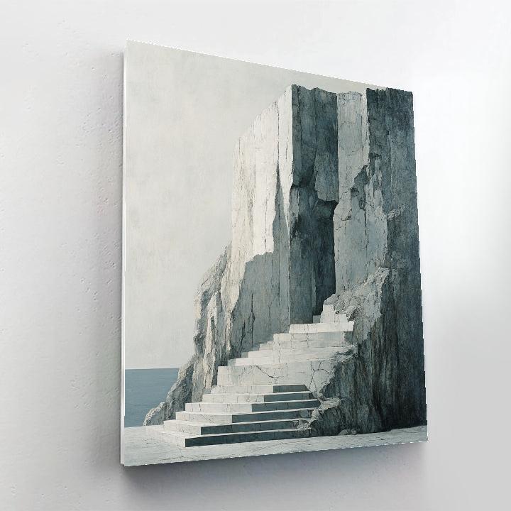 Michelangelo Inspired Galactic Cliff Paint by numbers art