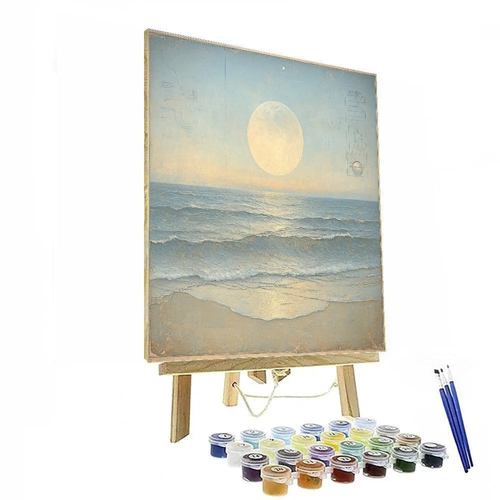 Leonardo Da Vinci Inspired Lunar Tides Painting by numbers kit