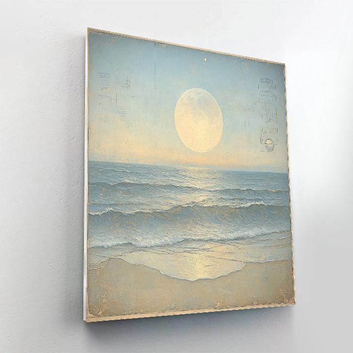 Leonardo Da Vinci Inspired Lunar Tides Painting by numbers kit