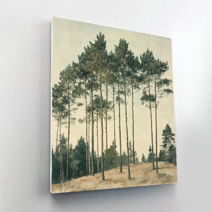 Leonardo Da Vinci Inspired Whispering Pines Painting by numbers kit