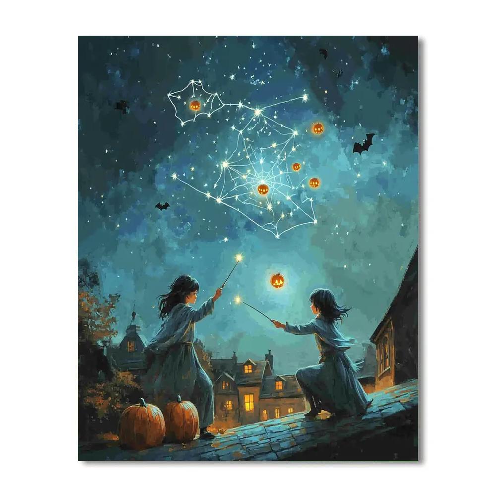 Halloween Constellation Cartographers Paint by numbers kits