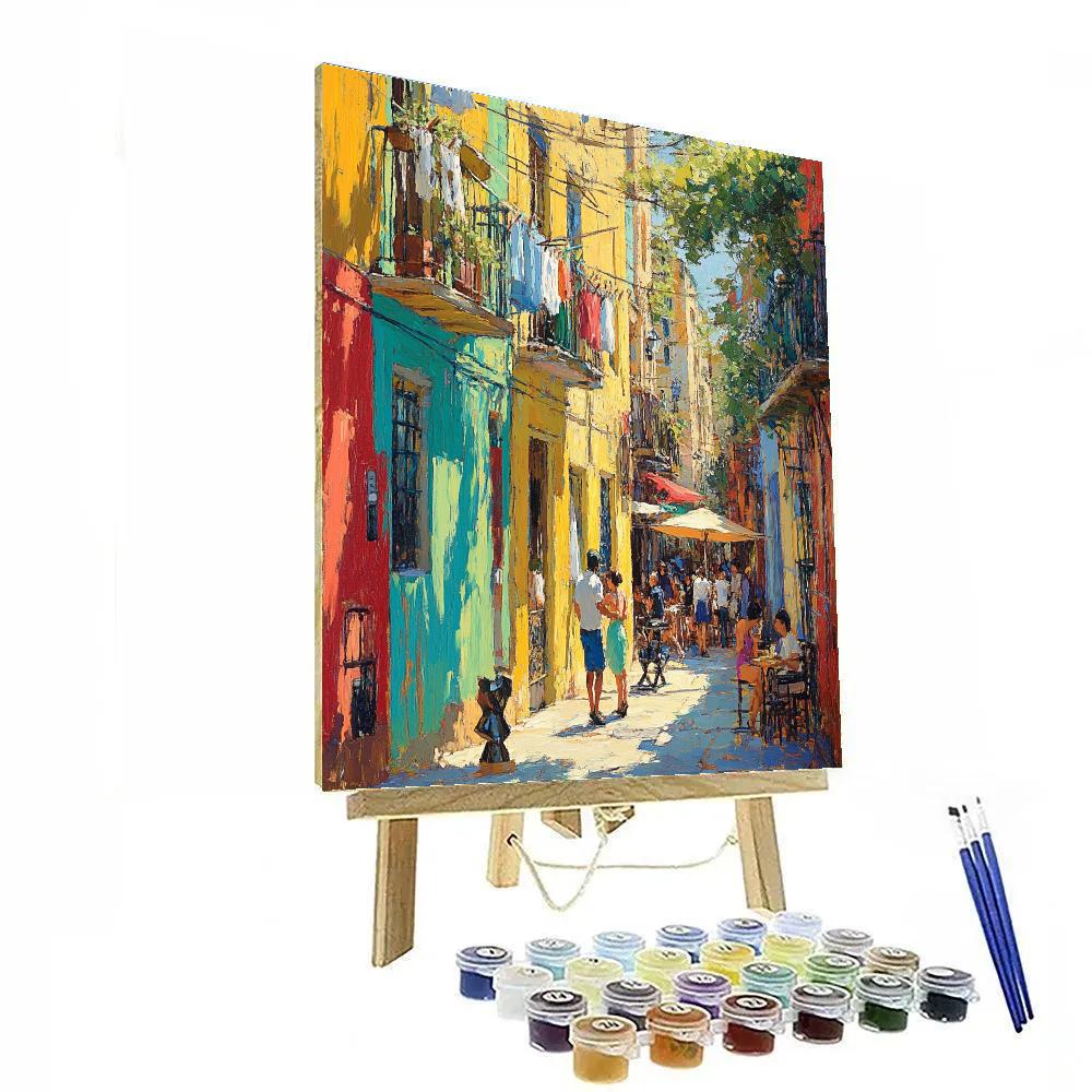 Caminito Colorful Street La Boca Buenos Aires Argentina DIY paint by numbers