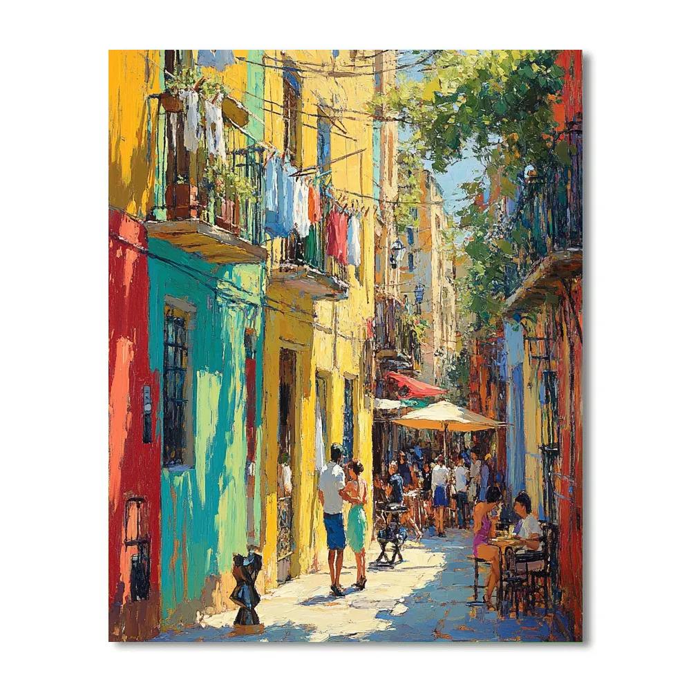 Caminito Colorful Street La Boca Buenos Aires Argentina DIY paint by numbers