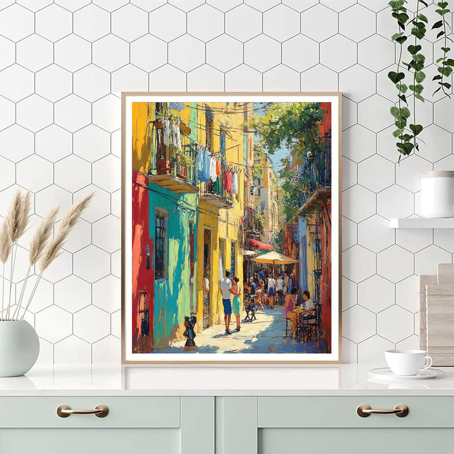 Caminito Colorful Street La Boca Buenos Aires Argentina DIY paint by numbers