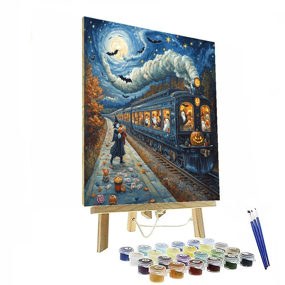 Midnight Train Of Haunted Travelers Limited DIY paint by numbers