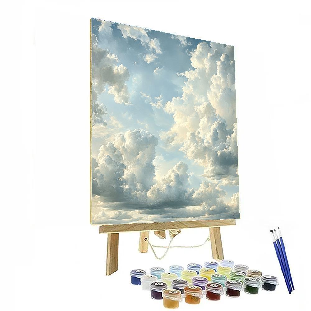 Leonardo Da Vinci Inspired Cloud Atlas Paint by numbers art