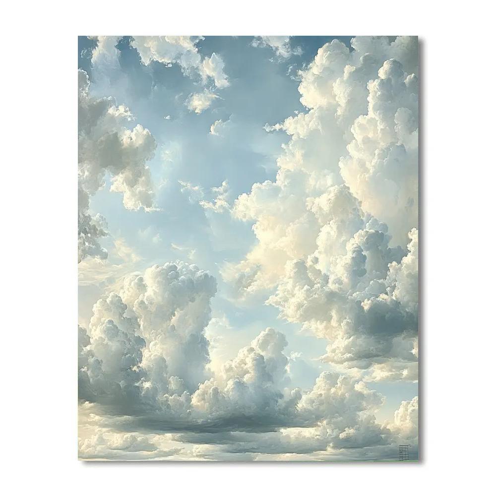 Leonardo Da Vinci Inspired Cloud Atlas Paint by numbers art