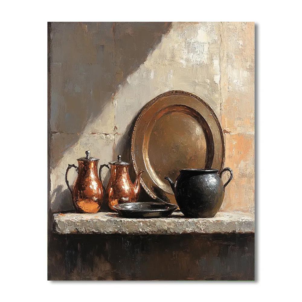 Diego Velazquez Inspired Copper Kettle Light Reverie Painting by numbers kit
