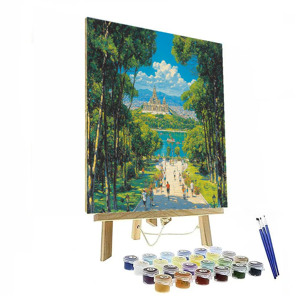 Chapultepec Park Castle View Mexico City Mexico DIY paint by numbers