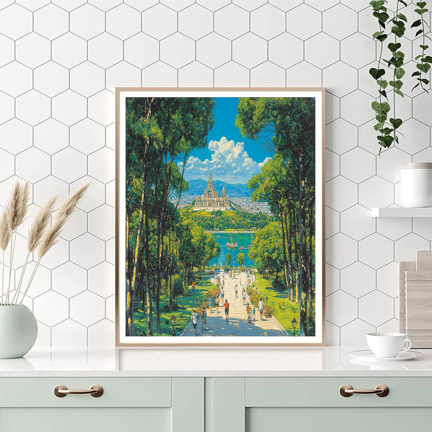 Chapultepec Park Castle View Mexico City Mexico DIY paint by numbers