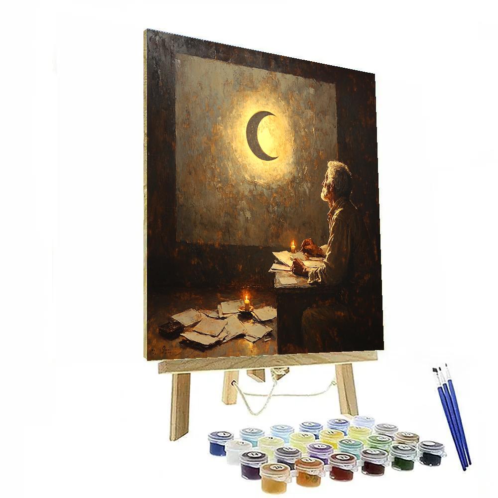 Rembrandt Inspired Candlelit Eclipse Study DIY paint by numbers