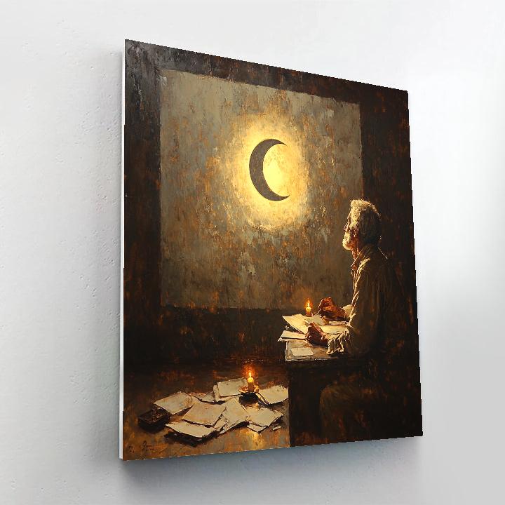 Rembrandt Inspired Candlelit Eclipse Study DIY paint by numbers